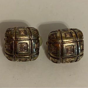 CINER VINTAGE MID CENTURY MODERN CLIP ON EARRINGS